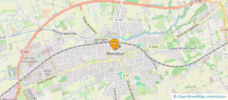 localisation de l'entreprise LE CROUSTILLANT à MONTEUX