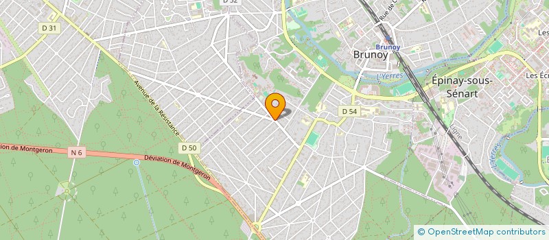 localisation de l'entreprise LE CROUSTILLANT DE BRUNOY à BRUNOY