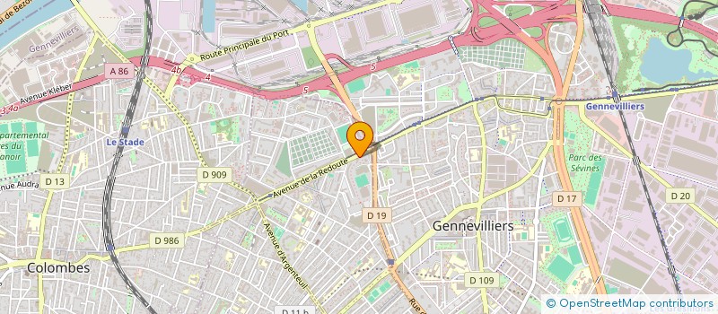 localisation de l'entreprise LE CROUSTILLANT DE LA GARE à ASNIERES-SUR-SEINE
