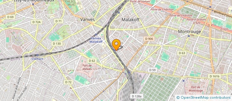 localisation de l'entreprise LE CROUSTILLANT DE MALAKOFF à MALAKOFF