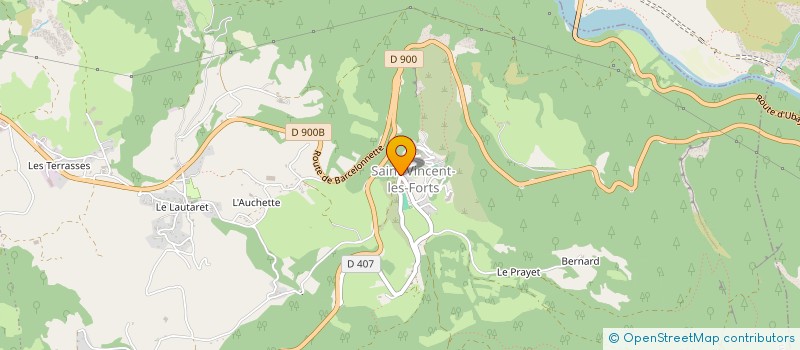 localisation de l'entreprise LE CROUTON DES ALPES à LE LAUZET-UBAYE