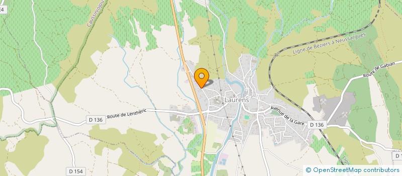 localisation de l'entreprise LE CROUZET  LAURENS