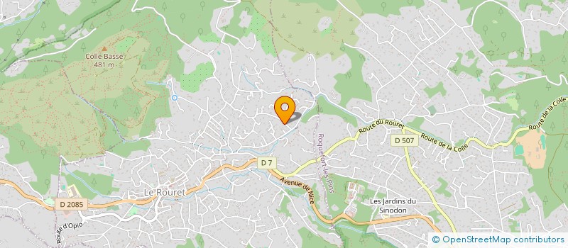 localisation de l'entreprise LE CROUZET  LE ROURET