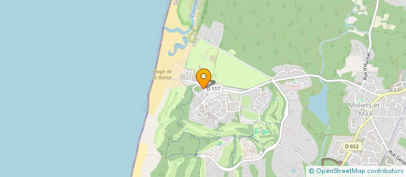 localisation de l'entreprise LE CRUST'BAR  MOLIETS-ET-MAA