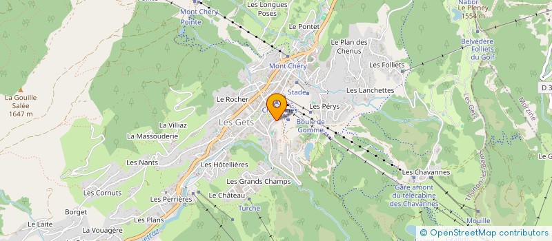 localisation de l'entreprise LE CRYCHAR  LES GETS