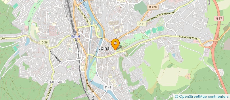 localisation de l'entreprise LE CRYPTON à EPINAL