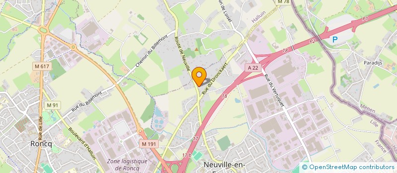 localisation de l'entreprise LE-CUB  NEUVILLE-EN-FERRAIN