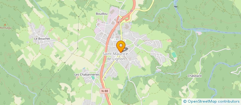 localisation de l'entreprise LE CUBA LIBRE  SAINT-MAURICE-DE-LIGNON