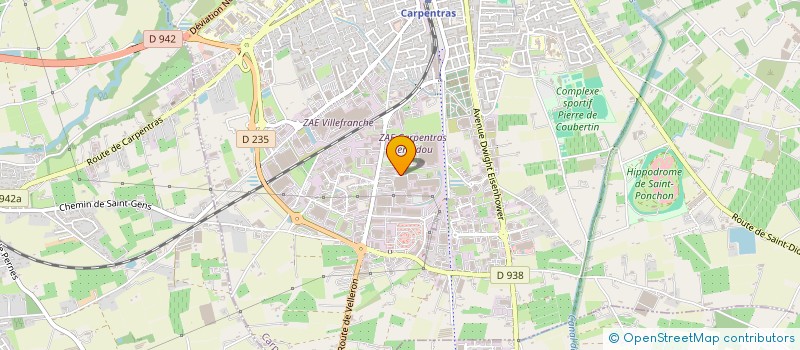 localisation de l'entreprise LE CUBBE  CARPENTRAS