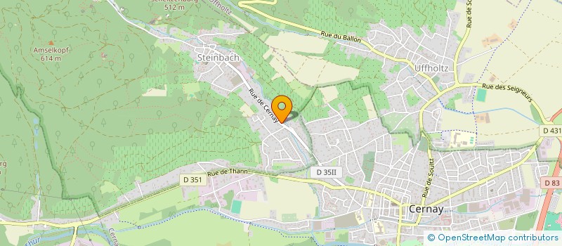 localisation de l'entreprise LE CUBE  STEINBACH