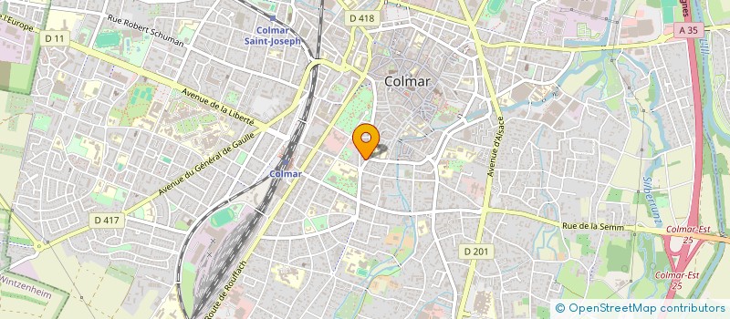 localisation de l'entreprise LE CUBE  COLMAR