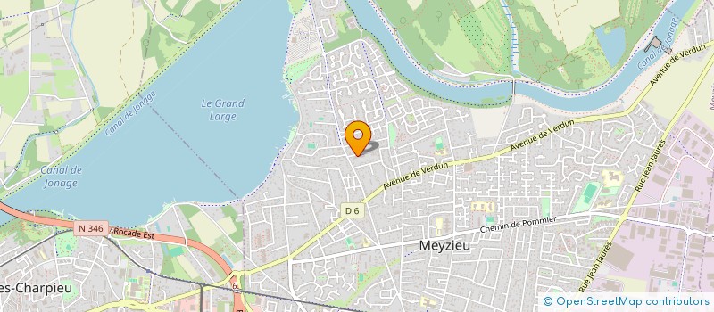 localisation de l'entreprise LE CUBE  MEYZIEU