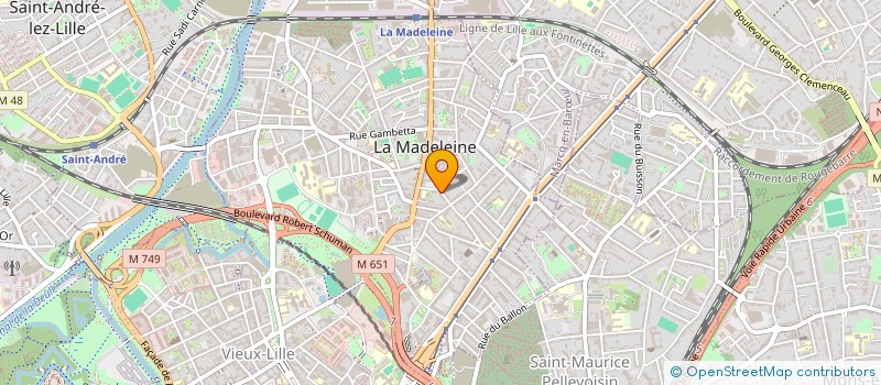 localisation de l'entreprise LE CUBE II  LA MADELEINE