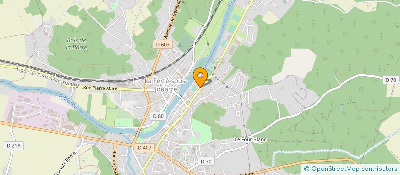 localisation de l'entreprise LE CUBE RESTO à LA FERTE-SOUS-JOUARRE