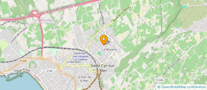 localisation de l'entreprise LE CUCHON à SAINT-CYR-SUR-MER
