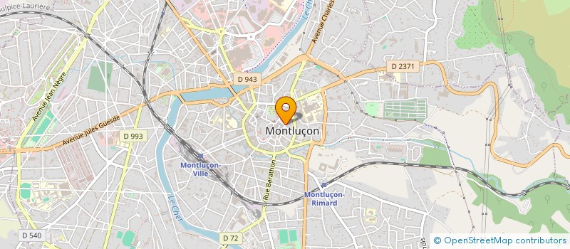 localisation de l'entreprise LE CUL D'CHOUETTE à MONTLUCON
