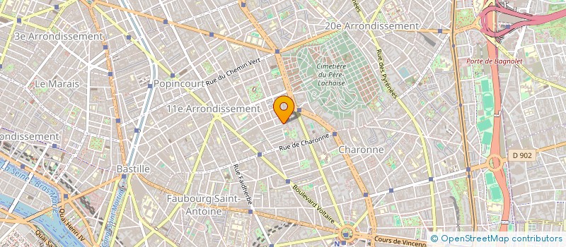 localisation de l'entreprise LE CULS - TERREUX  PARIS