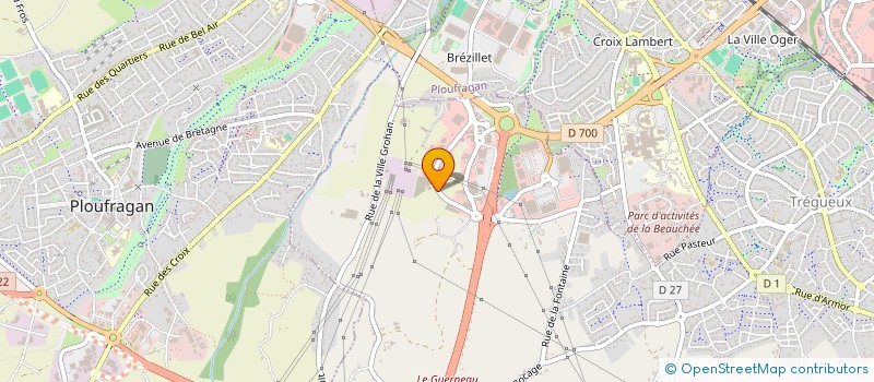 localisation de l'entreprise LE CUNFF AUTOMOBILES à TREGUEUX