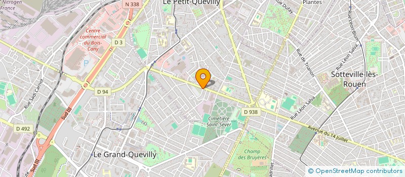 localisation de l'entreprise LE CUNFF GASSE à LE PETIT-QUEVILLY