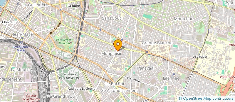 localisation de l'entreprise LE CUR DE LA VILLE  LYON