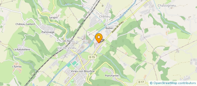 localisation de l'entreprise LE CURIEUX PROMOTION  VAL-DE-VIRIEU