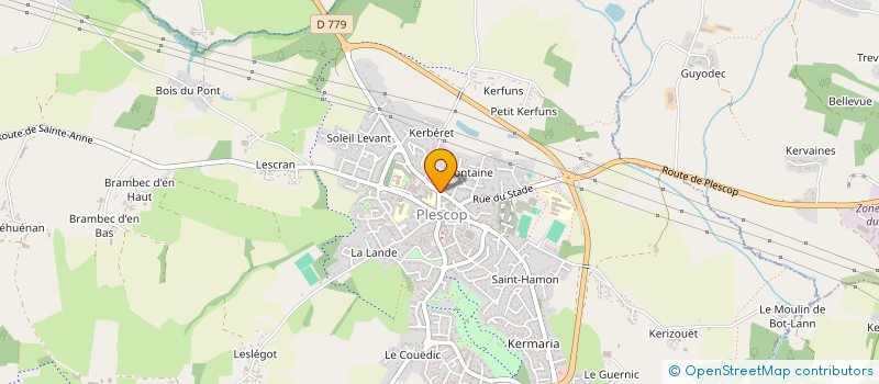 localisation de l'entreprise LE CURIOSA  PLESCOP