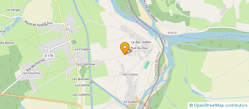 localisation de l'entreprise LE CURON  CUFFY