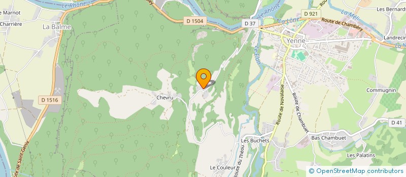 localisation de l'entreprise LE CURTELOD  YENNE