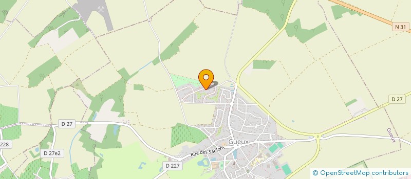 localisation de l'entreprise LE CURTIL D HIVER  GUEUX