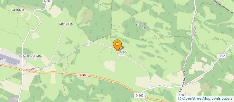 localisation de l'entreprise LE CUSTAL  LIVERNON