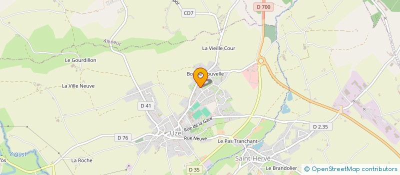 localisation de l'entreprise LE CYCLO CLUB UZELAIS  UZEL