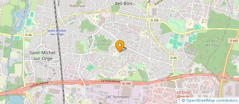 localisation de l'entreprise LE CYCLOPEDE à SAINT-MICHEL-SUR-ORGE
