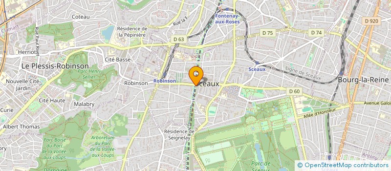 localisation de l'entreprise LE CYCLOTOURISME DE LA VILLE DE SCEAUX à SCEAUX