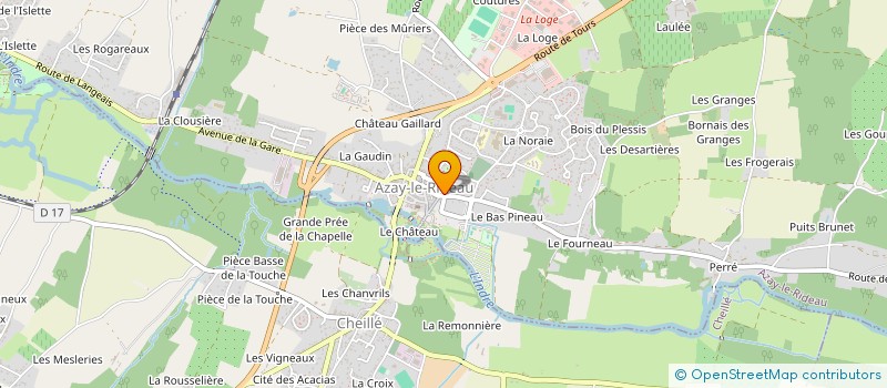 localisation de l'entreprise LE CYGNE à AZAY-LE-RIDEAU