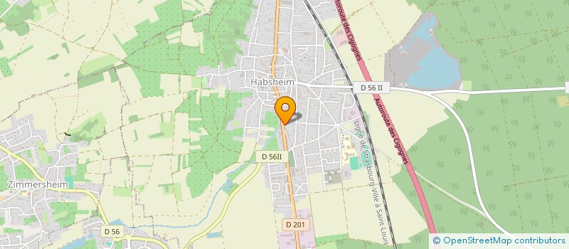 localisation de l'entreprise LE CYGNE  HABSHEIM