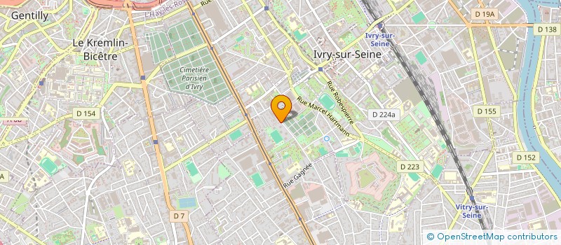 localisation de l'entreprise LE CYGNE à IVRY-SUR-SEINE