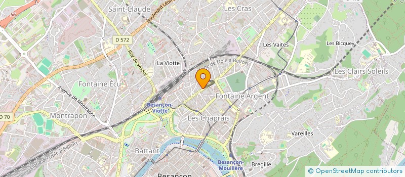 localisation de l'entreprise LE CYGNE BLANC  BESANCON