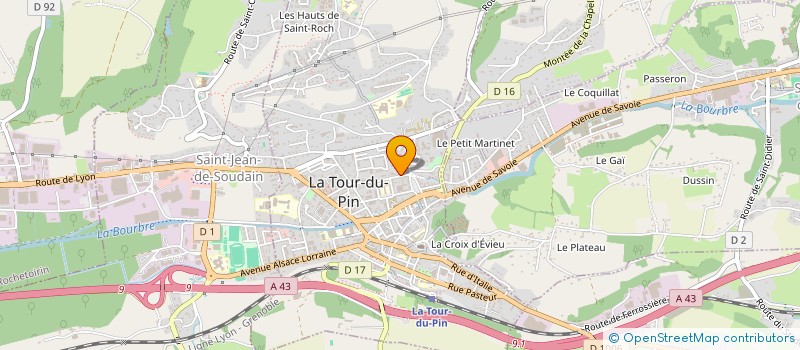 localisation de l'entreprise LE CYGNE BLANC  LA TOUR-DU-PIN