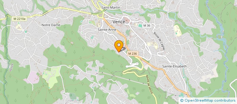 localisation de l'entreprise LE CYPRES  VENCE