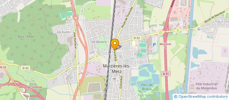 localisation de l'entreprise LE CYRANO  MAIZIERES-LES-METZ