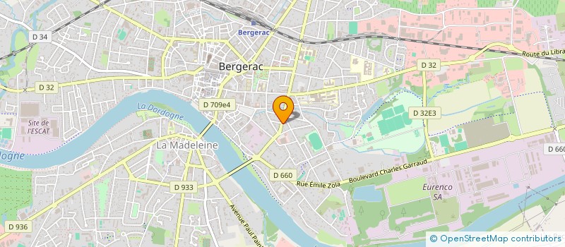 localisation de l'entreprise LE CYRANO à BERGERAC