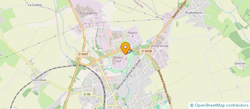 localisation de l'entreprise LE D 22 à CHANTONNAY