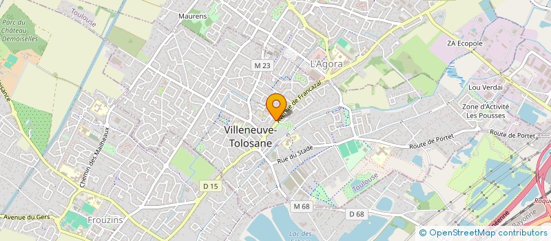 localisation de l'entreprise LE D'CADEI à VILLENEUVE-TOLOSANE