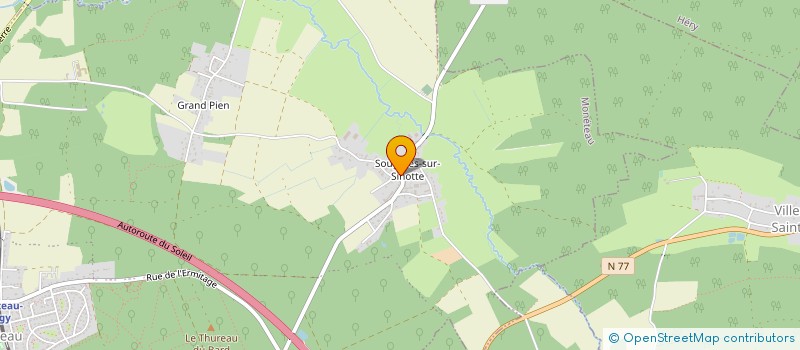 localisation de l'entreprise LE D RACARD à MONETEAU