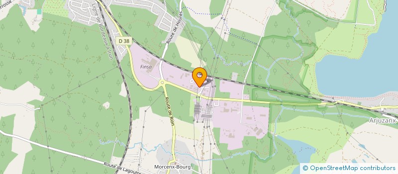 localisation de l'entreprise LE D38  MORCENX-LA-NOUVELLE