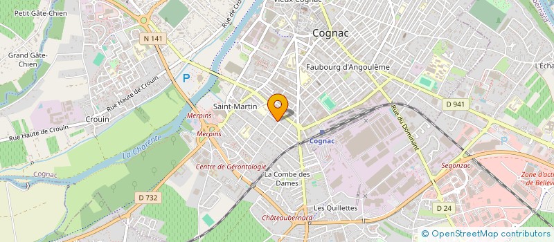 localisation de l'entreprise LE DAHAN COMEDY CLUB à ANGOULEME