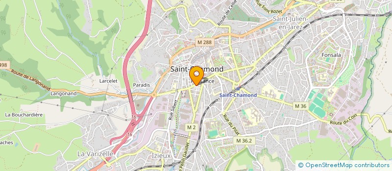 localisation de l'entreprise LE DAHLIA NOIR à SAINT-CHAMOND