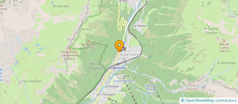 localisation de l'entreprise LE DAHU à CHAMONIX-MONT-BLANC