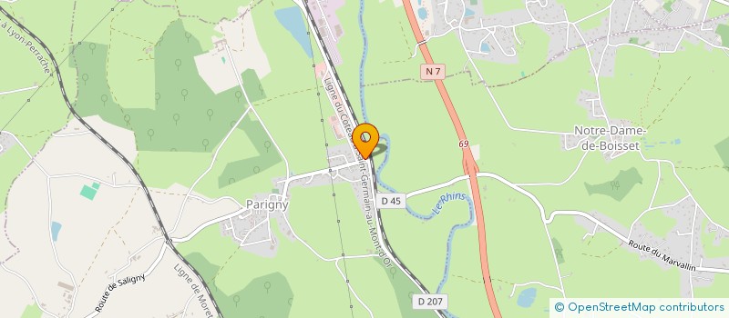 localisation de l'entreprise LE DAHU  PARIGNY