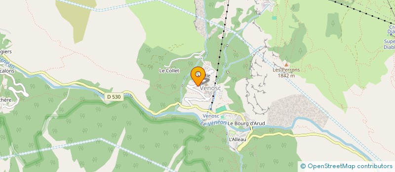 localisation de l'entreprise LE DAHU  LES DEUX ALPES